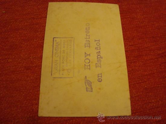 Cine: antiguo folleto de mano - Foto 2