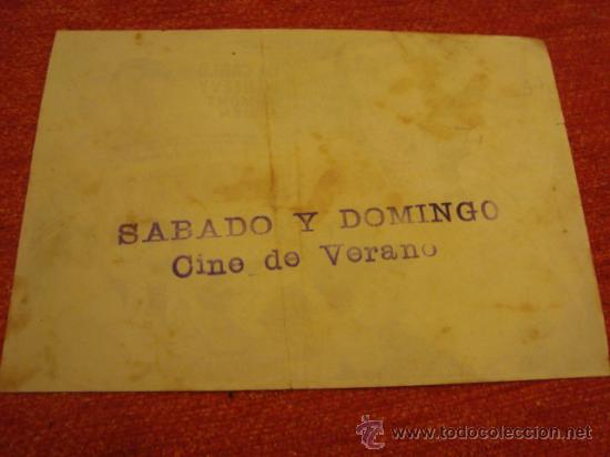 Cine: antiguo folleto de mano - Foto 2