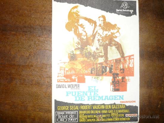 Cine: PROGRAMA CINE EL PUENTE DE REMAGEN -GEORGE SEGAL - Foto 1