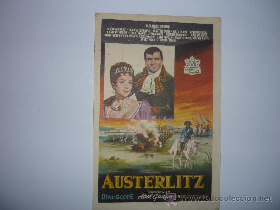 Cine: PROGRAMA CINE AUSTERLITZ.- publicidad avenida reus - Foto 1