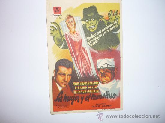 Cine: programa cine la mujer y el monstruo - Foto 1