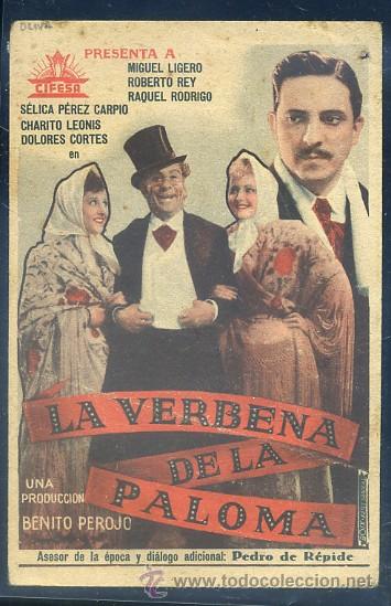 Cine: PROGRAMA DE CINE: LA VERBENA DE LA PALOMA PC-1971 - Foto 1