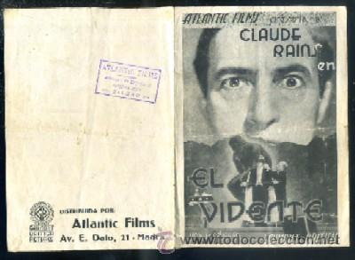 Cine: PROGRAMA DE CINE DOBLE: EL VIDENTE PC-1980 - Foto 1