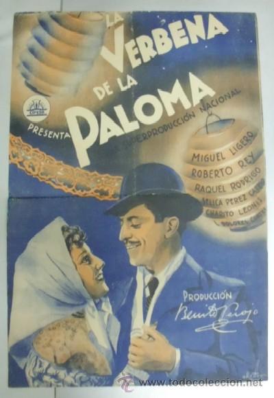 Cine: PROGRAMA DE CINE DOBLE: LA VERBENA DE LA PALOMA PC-1987 - Foto 1