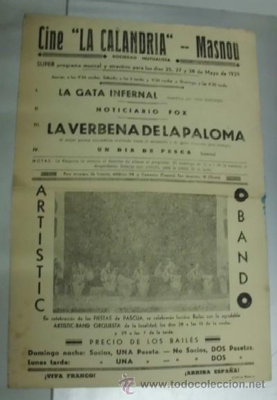 Cine: PROGRAMA DE CINE DOBLE: LA VERBENA DE LA PALOMA PC-1987 - Foto 2