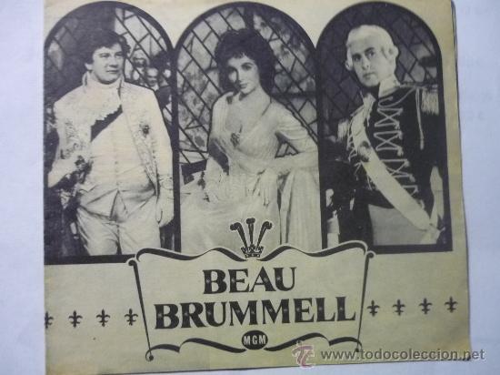 Cine: PROGRAMA CINE DOBLE BEAU BRUMMELL.- E.TAYLOR .- S.GRANGER- - Foto 1