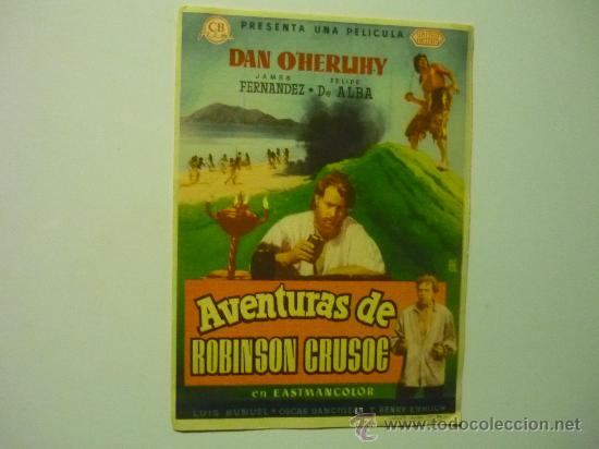 Cine: programa cine aventuras de robinson crusoe.- - Foto 1