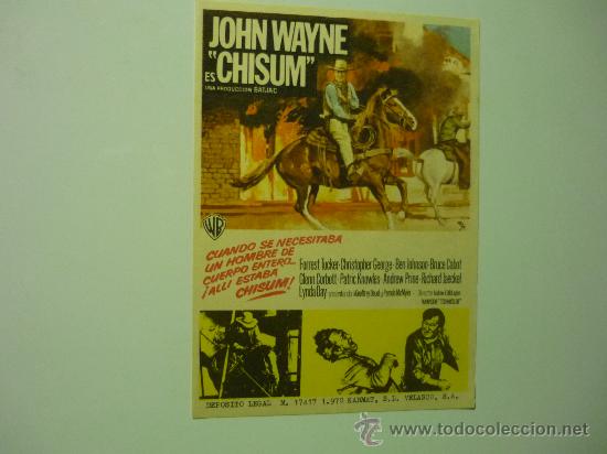 Cine: programa cine chisum- john wayne - Foto 1