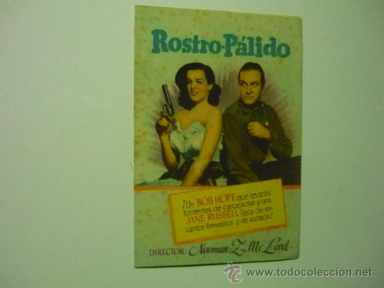 Cine: PROGRAMA CINE DOBLE ROSTRO PALIDO .-BOB HOPE - Foto 1