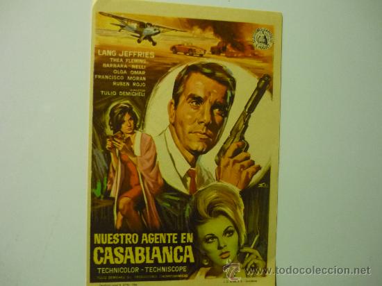 PROGRAMA CINE NUESTRO AGENTE EN CASABLANCA.- LANG JEFFRIES