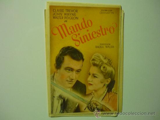 Cine: PROGRAMA CINE MANDO SINIESTRO.- J.WAYNE - Foto 1