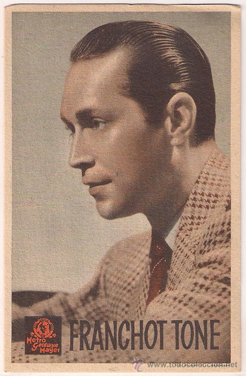 Cinema: FRANCHOT TONE VIVAMOS HOY PROGRAMA TARJETA MGM