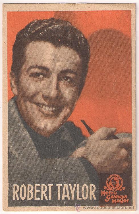 Cine: ROBERT TAYLOR PROGRAMA TARJETA MGM - Foto 1