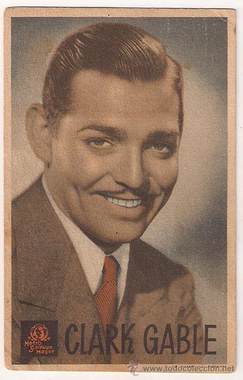 Cine: CLARK GABLE VUELO NOCTURNO PROGRAMA TARJETA MGM - Foto 1