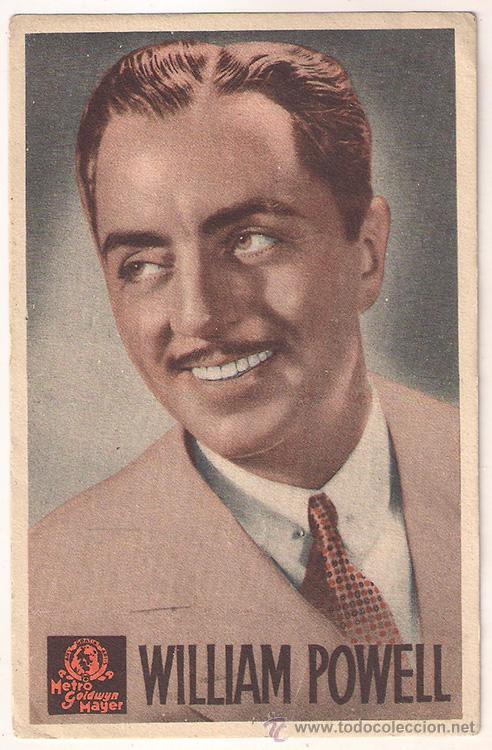 Cine: WILLIAM POWELL EL GRAN ZIEGFELD PROGRAMA TARJETA MGM - Foto 1
