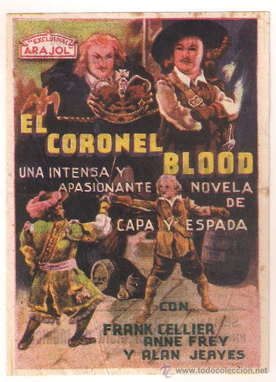 Cine: PTCC 320 EL CORONEL BLOOD PROGRAMA SENCILLO ARAJOL FRANK CELLIER ANNE GREY - Foto 1