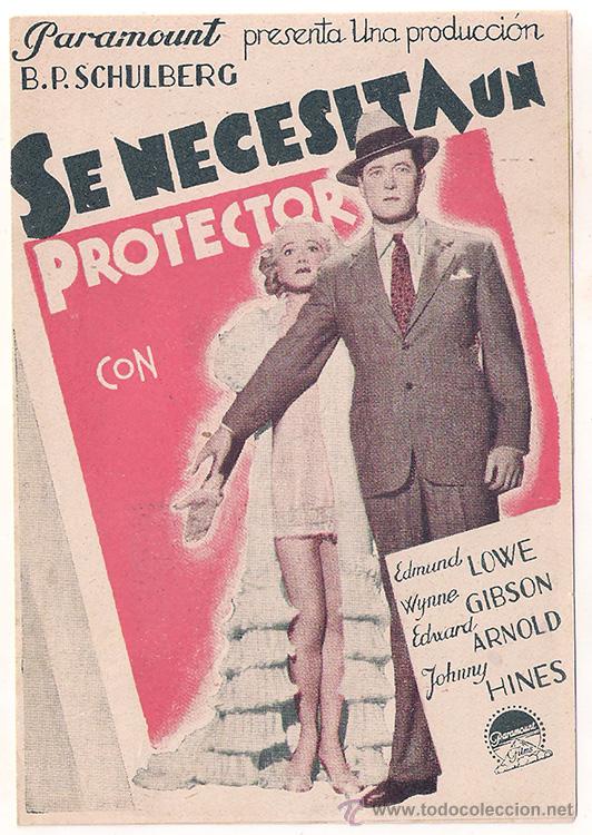 Cine: PTCC 417 SE NECESITA UN PROTECTOR PROGRAMA DOBLE PARAMOUNT EDMUND LOWE - Foto 1