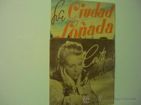 Cine: LA CIUDAD SO&Ntilde;ADA-CRISTINA SODERBAUM--SELLO CINE PRINCIPAL-,MANCOR - Foto 1