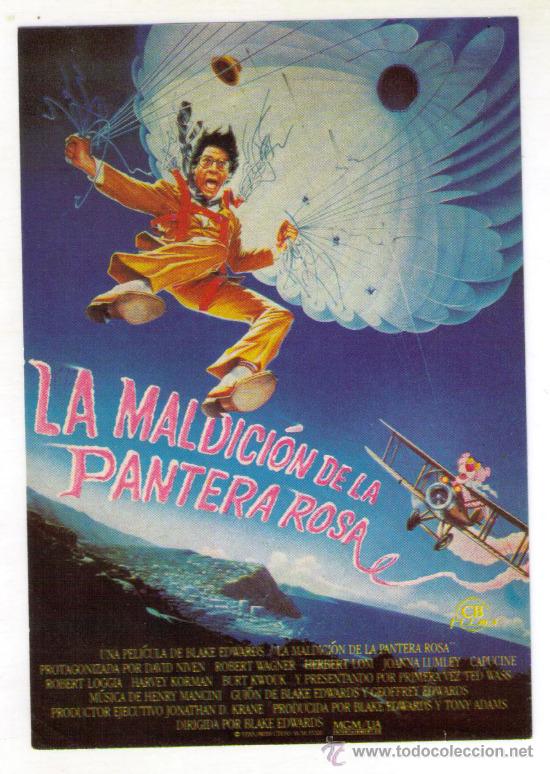 Cine: LA MALDICION DE LA PANTERA ROSA - DAVID NIVEN - 1983 - SIN PUBLICIDAD