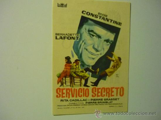 Cine: PROGRAMA CINE AGENTE SECRETO .-EDDIE CONSTANTINE PUBLICIDAD - Foto 1