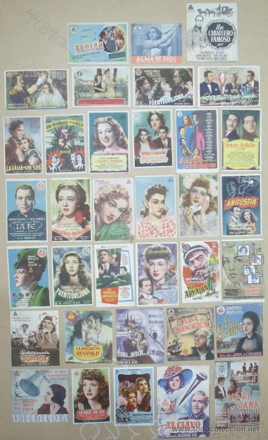 Cine: PY36 AMPARO RIVELLES COLECCION DE 35 PROGRAMAS ORIGINALES ESPA&Ntilde;OLES - Foto 1