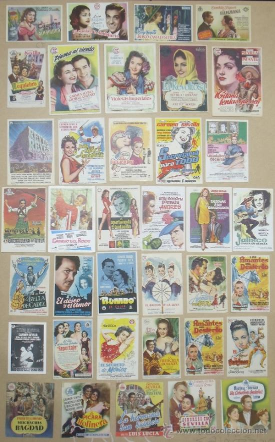 Cine: PY37 CARMEN SEVILLA COLECCION DE 36 PROGRAMAS ORIGINALES ESPA&Ntilde;OLES - Foto 1