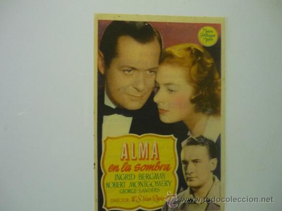 Cine: programa cine alma en la sombra.- ingrid bergman -capitolio elche??? - Foto 1