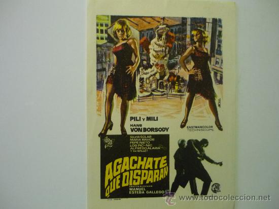 Cine: PROGRAMA CINE AGACHATE QUE DISPARAN-P &Igrave;LI Y MILI - Foto 1