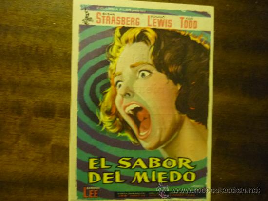 Cine: programa cine el sabor del miedo.- susan strasberg-publicidad - Foto 1