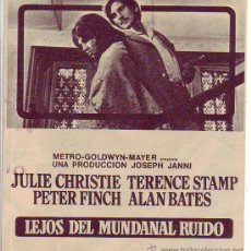  Foglietti di film di film antichi di cinema: LEJOS DEL MUNDANAL RUIDO - DOBLE. Lote 34568076