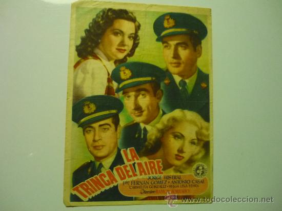 Cine: PROGRAMA CINE LA TRINCA DEL AIRE.- JORGE MISTRAL-publicidad cines de angles - Foto 1