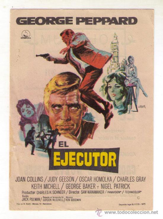Cine: EL EJECUTOR - GEORGE PEPPARD - 1970 - PUBLICIDAD EN COLISEUM - Foto 1