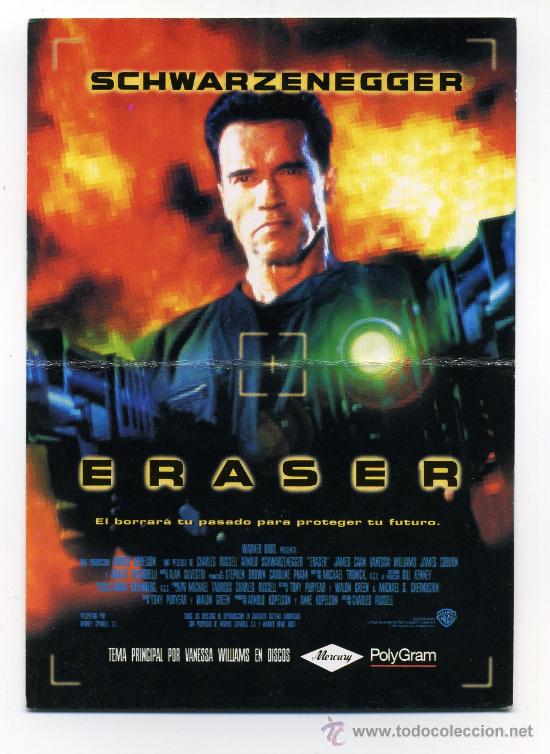 Cine: ERASER. con Arnold Schwarzenegger. - Foto 1