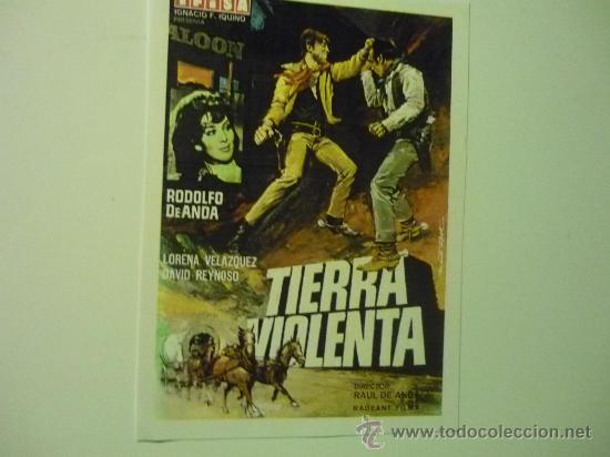 Cine: PROGRAMA WESTERN TIERRA VIOLENTA - RODOLFO ANDA - Foto 1