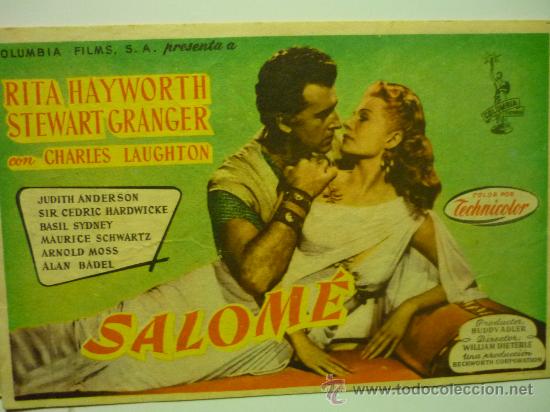 Cine: PROGRAMA CINE SALOME .-STEWART GRANGER-R.HAYWORTH - Foto 1