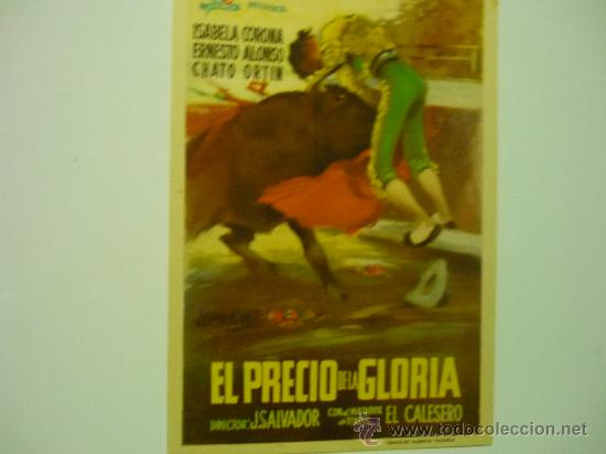 Cine: PROGRAMA CINE EL PRECIO DE LA GLORIA .- TOROS - Foto 1