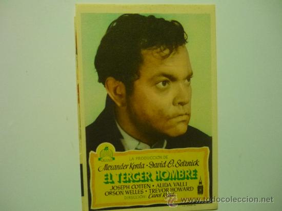 Cine: PROGRAMA CINE EL TERCER HOMBRE.- ORSON WELLES - Foto 1