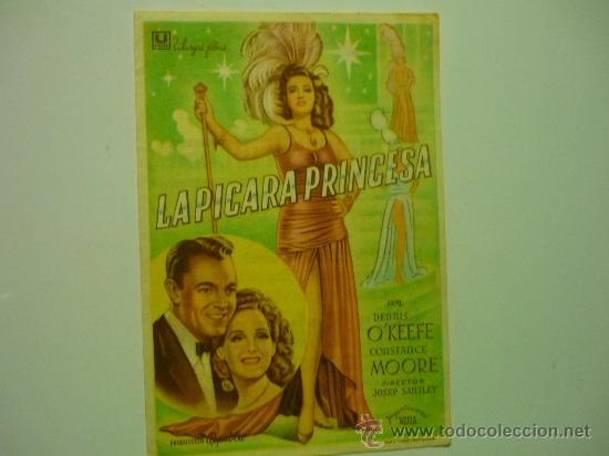 Cine: programa cine la picara princesa .- dennis o&acute;keefe publicidad - Foto 1