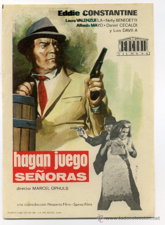Cine: HAGAN JUEGO, con Eddie Constantine. - Foto 1