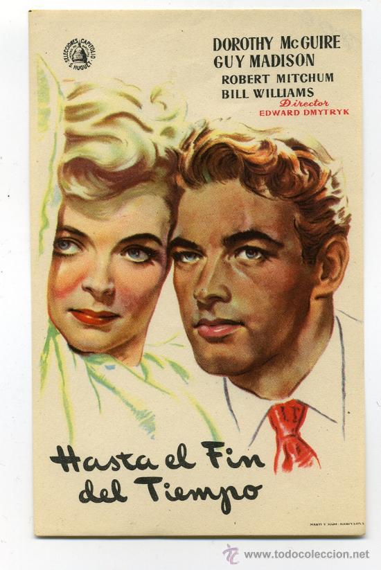 Cine: HASTA EL FIN DEL TIEMPO, con Robert Mitchum.