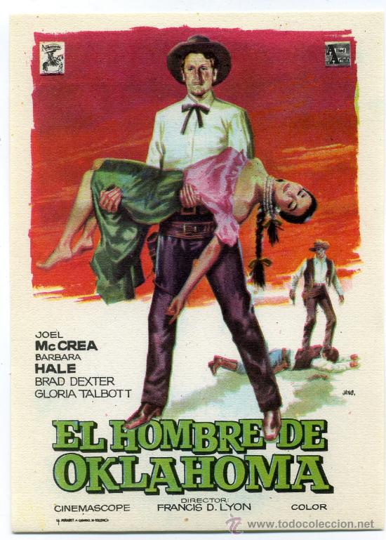 Cine: EL HOMBRE DE OKLAHOMA, con Joel mcCrea. - Foto 1