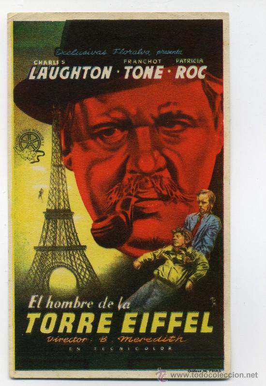 Cine: EL HOMBRE DE LA TORRE EIFFEL, con Franchot Tone. - Foto 1