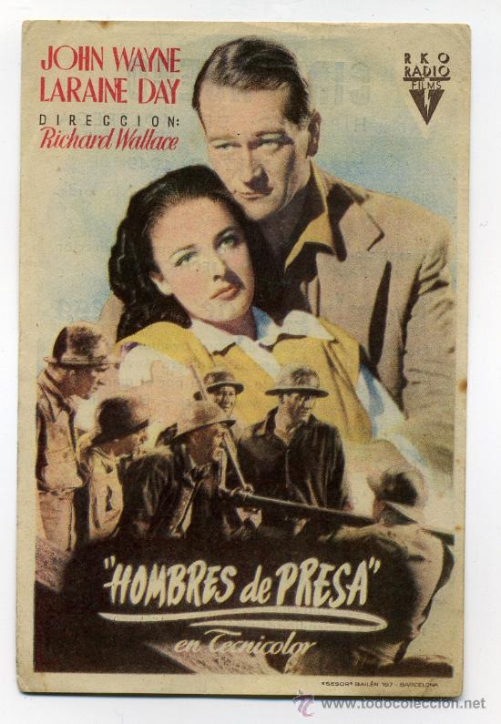Cine: HOMBRES DE PRESA, con John Wayne. - Foto 1