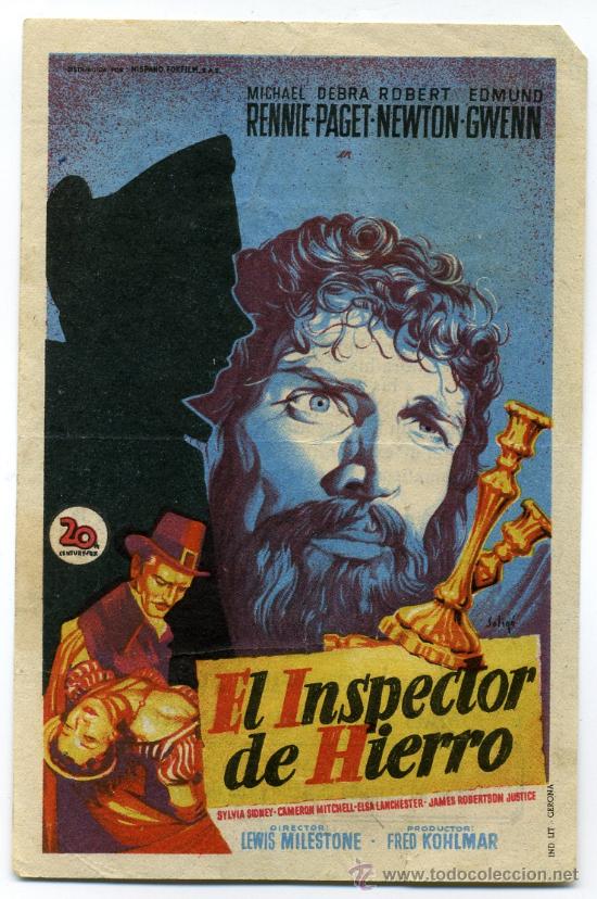 Cine: EL INSPECTOR DE HIERRO, con Debra Paget. - Foto 1