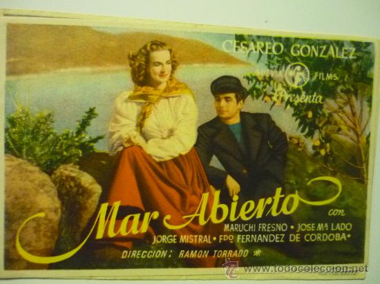 Cine: PROGRAMA PELICULA MAR ABIERTO .- JORGE MISTRAL - Foto 1