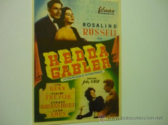 Cine: programa hedda gabler.- rosalind russell publicidad - Foto 1