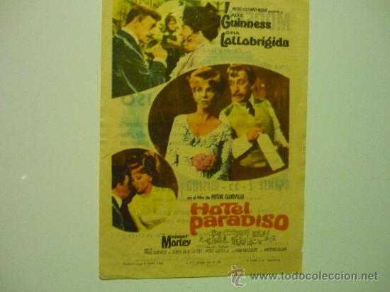 Cine: PROGRAMA HOTEL PARADISO - GINA LOLLOBRIGIDA -PUBLICIDAD - Foto 1