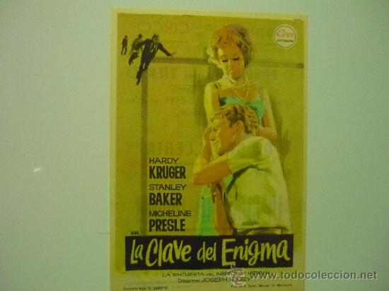 Cine: PROGRAMA LA CLAVE DEL ENIGMA -HARDY KRUGER-publicidad - Foto 1