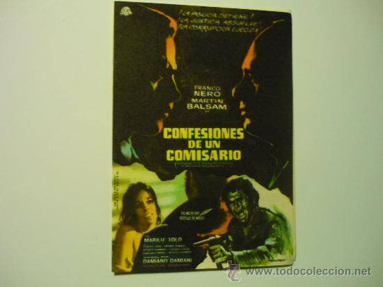 Cine: PROGRAMA CONFESIONES DE UN COMISARIO - FRANCO NERO - Foto 1