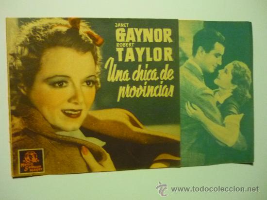 Cine: programa cine doble una chica de provincias.- robert taylor - Foto 1